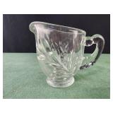 Vintage Indiana Glass Willow Clear Creamer Leaf