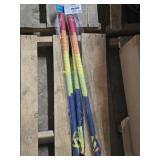 3 Colorful Pinata Sticks - 2.52ft- New