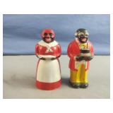 Vintage black Americana salt and pepper shaker