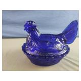 Vintage L.G. Wright by Fenton cobalt blue glass