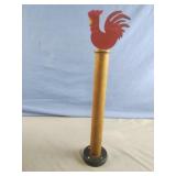 Chicken wood handmade paper towels holder