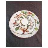 Hunting Scene crown staffordshire 6" plate bone