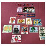 Assorted stickers, nsync , backstreet boys