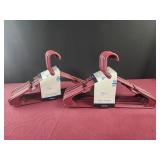 Mainstays 2 pks of 18 ea burgundy clothes hangers