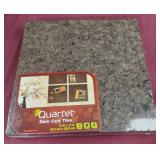 Frameless Quarter Dark Cork Tiles. 12 x 12. 4 in