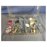 Plastic organizer with various hardware