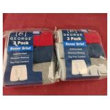 George 3 pack boxer briefs 2XL. 2 packs