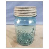 Pint Ball Perfect Mason Jar with lid. 1 on the