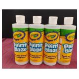 Crayola paint glaze. 4-8 oz bottles