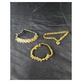 Goldtone and silvertone bracelets 3