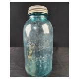 #13 Vintage half gal Ball Blue Perfect Mason Jar