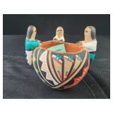 Native American Jemez friends pottery mini 2"