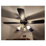 Black ceiling fan