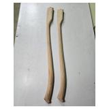 2 Handmade Axe Handles 33ï¿½" & 34ï¿½"