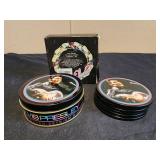 Elvis Presley coaster set with tin in box