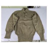 WW2 Military High Neck Wool Sweater Sz Large