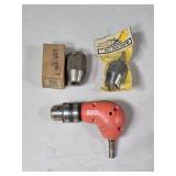 Right Angle Drill Attachment, Chuck Adapter &