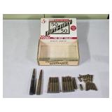 Cigar Box & Assorted Ammo-  50BMG Live, 50BMG