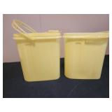 Vintage Tupperware beverage buddy yellow