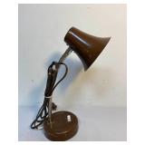 Vintage Brown Small Gooseneck Lamp