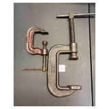 LOT 219 - (2) Old Vulcan "C" Clamps