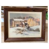 Country Windmill Framed Print