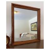 Small Wood Wall Mirror