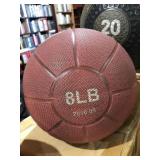 F45 MEDICINE BALL, 8 LB, USED