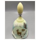 Fenton HP winter scene bell- M Wagner