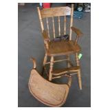 Childrens Oak Chair With Tray