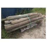 Assorted Wood Posts Approx. 65" - 114"