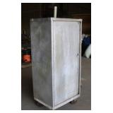 Rolling Smoker Cabinet Approx 27"x22"x57"