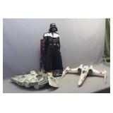 Giant Size Darth Vader & (2) Space Ships