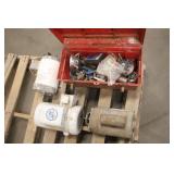 Bal Dor Wash Down Duty Motors x 3 & Tool Box W/