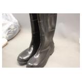 PVC 13" Boots Mens10 / Womens 12 Black