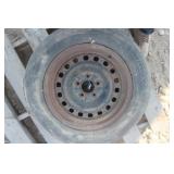 5 Bolt Steel Wheel W/ Junk Tire 16"