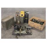 Military Surplus Radio Parts, Jerry Cans, Food