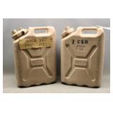 (2) 5-Gallon Military Water Cans