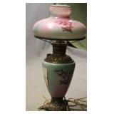 Table Oil Lamp With Angels - Electric