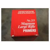 (1000) Federal 215 Magnum Large Rifle Primers