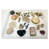 Crystal and collection of nice rock / shell lot.