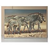 5ï¿½ HUGE Zebra Art. Signed. 5ï¿½x3ï¿½5ï¿½. Awesome painte