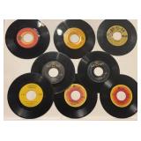 (8) Country Music 45 Rpm Records