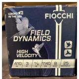 (25) Fiocchi 410 Shotgun Shells