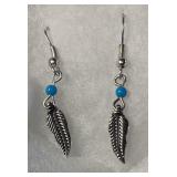 Feather Earrings in Gift Box 1.5"