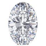 Oval 2.05 carats H VS1 Certified Lab Diamond