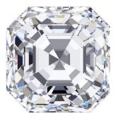 Asscher 2.68 carats F VS2 Certified Lab Diamond