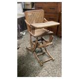 Antique Childï¿½s Rocker / Highchair