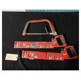 New 2) Milwaukee Pvc /Abs Saws & 1) Huskey Bow Saw