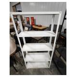 Large White Metal Storage Shelf